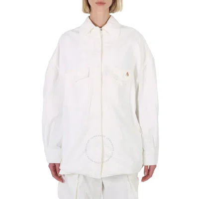 Attico The  Ladies White Short Coat Shirt