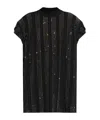 Attico Crystal Cotton T-shirt - Women's - Cotton In Black