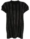 Attico Crystal Cotton T-shirt - Women's - Cotton In Black