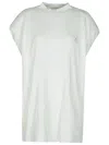 Attico Laurie' White Cotton T-shirt In White