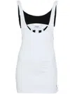 Attico Light Blue Flat Ribbed Tank Top In Baby Blue