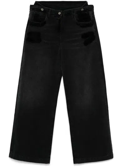 ATTICO THE ATTICO LAYERED-WAIST JEANS
