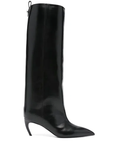 ATTICO THE ATTICO LEA LEATHER BOOTS