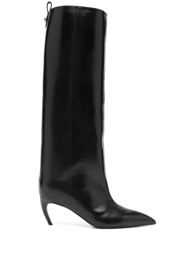 ATTICO THE ATTICO LEA LEATHER BOOTS