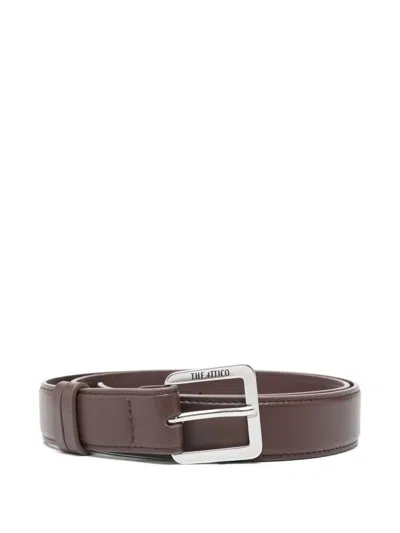 Attico The  Leather Belt In Brown