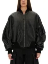 Attico Anja Bomber Front Pockets In Black