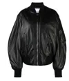 ATTICO THE ATTICO LEATHER BOMBER JACKET