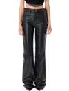 Attico The  Leather Pant In Black