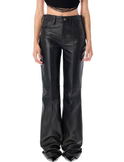 Attico The  Leather Pant In Black