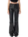 Attico The  Leather Pant In Black