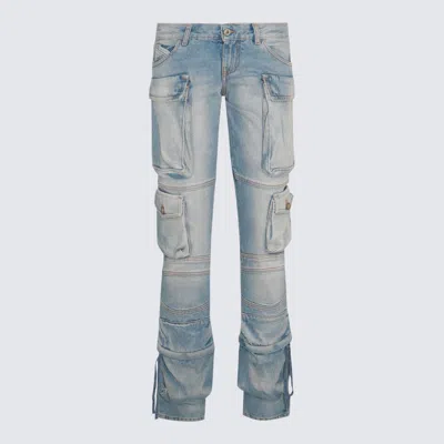 Attico Light Blue Cotton Jeans