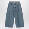 Attico The  Light Cropped Jeans In Blue