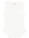 Attico Reese Cotton Jersey Tank Top In White
