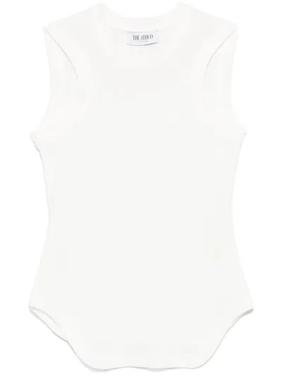 Attico The  Light Jersey Tank Top In White