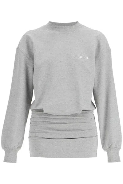 Attico Oversized Hoodie In Grey