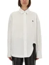 Attico The  Logo Cotton Shirt In White