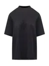 Attico Logo Embroidered Oversized T-shirt In Black