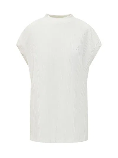 Attico The  Logo Cotton T-shirt In White