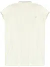 Attico Laurie Embroidered Logo T-shirt In Gray