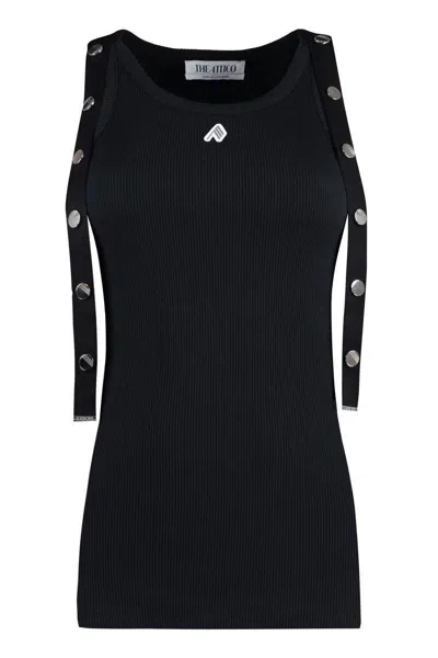 ATTICO THE ATTICO LOGO COTTON TANK TOP