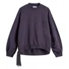 Attico Logo Detailed Crewneck Sweatshirt In Purple/blue
