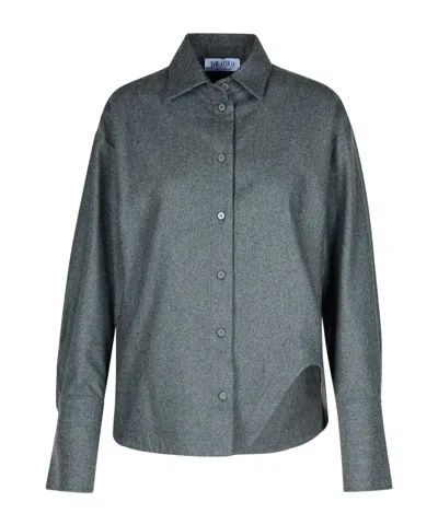 ATTICO THE ATTICO LOGO-EMBROIDERED BUTTONED SHIRT