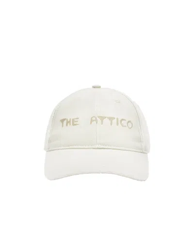 Attico The  Logo Embroidered Cap In Brown