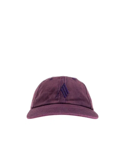 Attico The  Logo Embroidered Cap In Purple