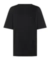 Attico Cotton T-shirt In Black