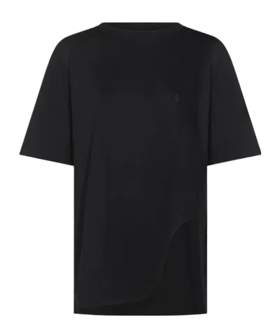 ATTICO THE ATTICO LOGO EMBROIDERED OVERSIZED JERSEY T-SHIRT