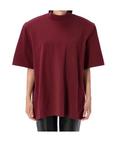 ATTICO THE ATTICO LOGO EMBROIDERED OVERSIZED T-SHIRT