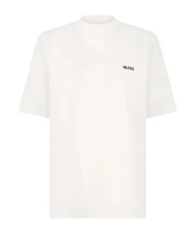 Attico The  Logo Embroidered Oversized T-shirt In White