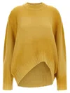 Attico Logo Embroidery Sweater Sweaters And Cardigans Yellow In Yellow