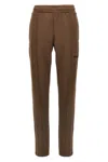 Attico The  Logo Joggers In Brown