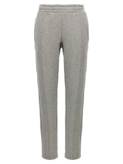 Attico Grey Logo Joggers In Gray