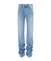 Attico Sky Blue Long Pants In Blue