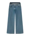 Attico The  Logo Patch Straight-leg Jeans In Blue