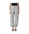 Attico Penny Logo-appliqué Cotton Track Pants In Gray