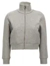 Attico High Collar Ribbed Sweatshirt