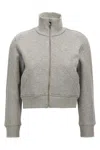 Attico High Collar Ribbed Sweatshirt