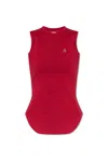 Attico Reese Cotton Jersey Tank Top In Red