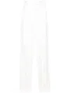 Attico Logo-jacquard Trousers In White