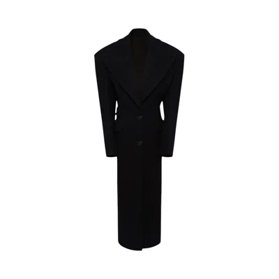 Pre-owned Attico The  Long Coat 'black' | Women's Size 40