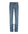 Attico Extra Long Slouchy Denim Jeans For Tall Individuals In Blue