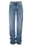 Attico Blue Long Jeans In Blue