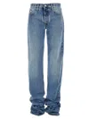 Attico Blue Long Jeans In Blue