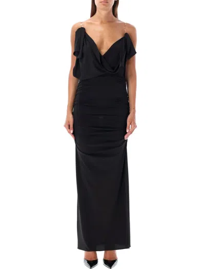 ATTICO THE ATTICO LONG DRESS JERSEY