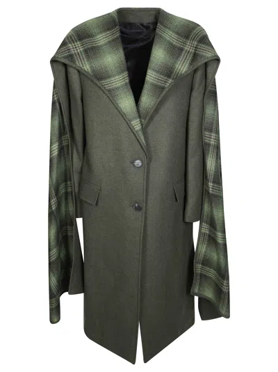 Attico The  Long Jacket For Women In Green
