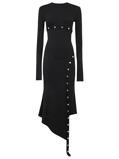 Attico Kids' The  Longuette Midi Dress In Black