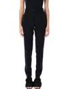 Attico Women's Low-waisted Trousers In Black